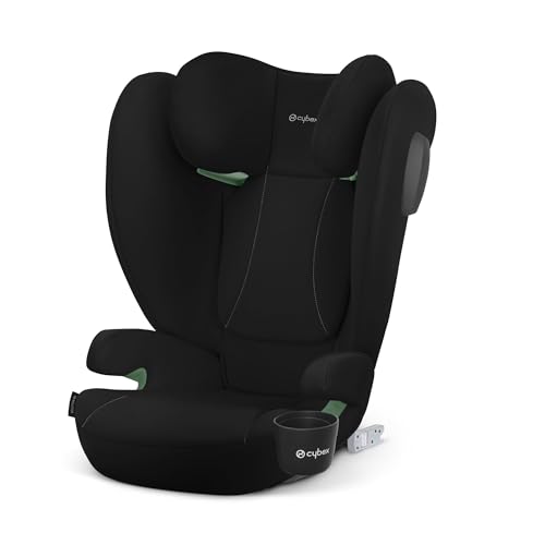 37% DESCUENTO CYBEX Silver Silla de coche infantil Solution B4 i Fix, Incl. Portavasos, Para coches con y sin ISOFIX, De 3 a 12 años aprox. (100 150 cm), De 15 50 kg aprox., Negro (Volcano Black)