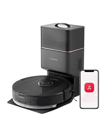 30% DESCUENTO roborock Q5 Pro+ Robot Aspirador y Fregasuelos, Vaciado automático, DuoRoller, 5500Pa, 2.5L Bolsa para Polvo, Tanque de Agua de 180 ml, Robot Aspirador y Navegación PreciSense LiDAR, App/Alexa Negro