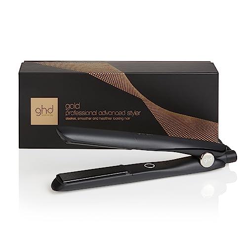 37% DESCUENTO ghd gold Plancha de pelo profesional para alisar, rizar y crear ondas, temperatura óptima de peinado 185ºC, tecnología dual zone, negro