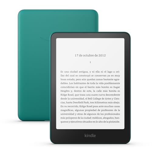 Nuevo Kindle Paperwhite (16 GB) de Amazon | Nuestro Kindle más rápido, con una nueva pantalla de 7″ sin reflejos y semanas de batería | Con publicidad | Verde jade