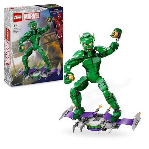 30% DESCUENTO LEGO Marvel Figura para Construir: Duende Verde Articulada, Juguete de Construcción de Supervillano con Deslizador y Bombas Calabaza, Regalo para Niños y Niñas de 8 Años o Más 76284