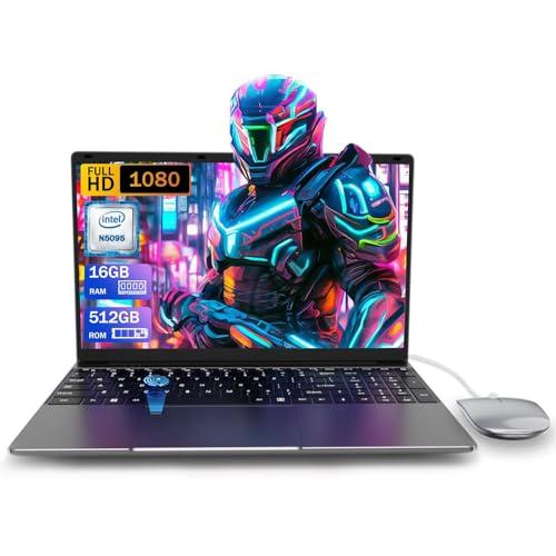 30% DESCUENTO PINSTONE Ordenador Portátil 16GB RAM LPDDR4 512GB SSD 15,6 Pulgadas UHD Celeron N5095 Procesador Laptop con Touch ID USB 3.0 WiFi5 Bluetooth 4.0 (película de Teclado incluida)