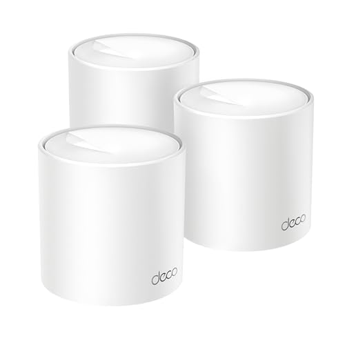 24% DESCUENTO [NUEVO]TP Link Deco X1500 (3 Pack)   Sistema WiFi 6 AI Mesh, AX1500 Doble Banda 2.4 GHz/5 GHz, Cobertura hasta 600 m2, 3X Puertos GigabIt por Unidad, Banda 160MHz Canal, ODFMA, 1024QAM, Color Blanco