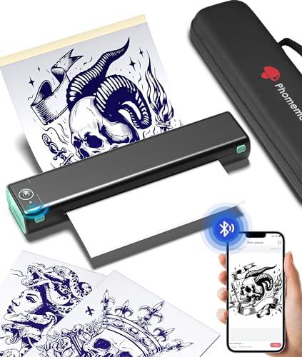 33% DESCUENTO Phomemo M08F Impresora Tattoo Termocopiadora Tattoo Impresora Tatuajes Termica Tattoo con 10pcs Termocopiadora Tatuaje Papel de Tatuaje + Caja