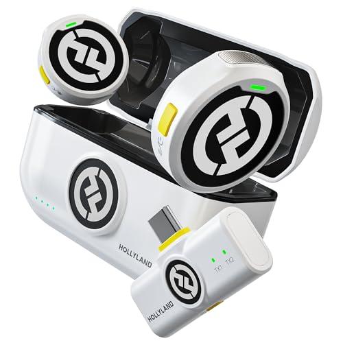 32% DESCUENTO Hollyland Lark M2 Micrófono Inalambrico Solapa Compatible con Teléfonos Android, iPhone 15, 300 m, Hi Fi Audio, Cancelación de Ruido, 30H Duración, Micrófono Inalámbrico para Livestream Vlog Negro