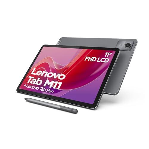 24% DESCUENTO Lenovo Tablet Tab M11, Pantalla táctil de 11 Pulgadas, MediaTek G88, 4 GB de RAM, 128 GB eMMC 5.1, Android 13, Gris, Incluye Pen