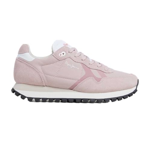 50% DESCUENTO Pepe Jeans Brit On Prints W, Zapatillas Mujer, Rosa Cloudy Pink, 41 EU