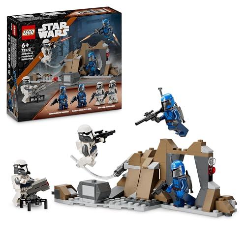 30% DESCUENTO LEGO Star Wars: The Mandalorian Pack de Combate: Emboscada en Mandalore, Juguete de Construcción de Fantasía con Minifiguras, Regalo Coleccionable para Niños y Niñas de 6 Años o Más 75373