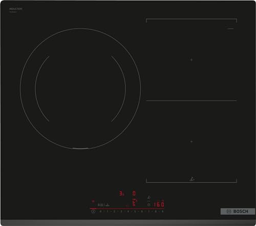 37% DESCUENTO Bosch Placa de Inducción, 60 cm, Serie 6, CombiInducción y Zona de 28 cm, Electrónica DirectSelect, PerfectFry, Home Connect, Negro, PVJ631HC1E