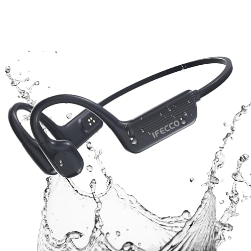 24% DESCUENTO IFECCO Auriculares Conducción Osea Natacion   IP68 Resistente al Agua Auriculares para Nadar Bluetooth 5.4,Auriculares Open Ear con 32G Mp3 para Natacion Correr Ciclismo