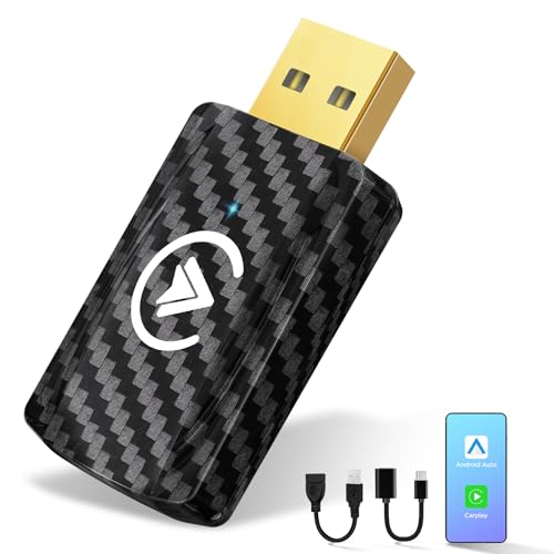 35% DESCUENTO MSXTTLY Carplay inalámbrico y Android Auto inalámbrico Stick, SMT AC01 Adaptador 2 EN 1 Convierte AA/Carplay con Cable Wireless para Coches con Carplay, para iOS 10+ & Android 11+, USB C/A