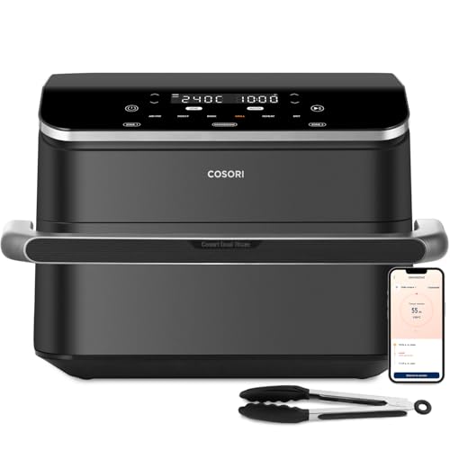 28% DESCUENTO COSORI Freidora de Aire Dual Blaze TwinFry 10L, Air Fryer con 4 Resistencias de Doble Cesta a Una, 35 240ºC, Asar, Hornear y Deshidratar, 6 en 1, 70+ Recetas de Chefs y Pinzas, 8 Porciones, 2800W