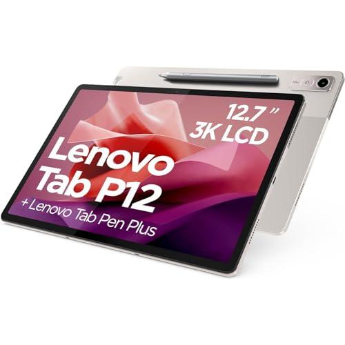 24% DESCUENTO Lenovo Tab P12 Tablet de 12.7″ 3K (MediaTek Dimensity 7050, 8GB RAM, 256GB Ampliables hasta 1 TB, 4 Altavoces, Wi Fi 6, Bluetooth 5.1, Android 13) Color Avena Incluye Tab Pen Plus