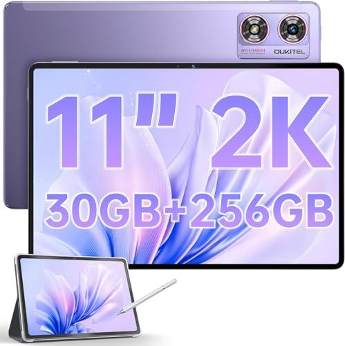 22% DESCUENTO OUKITEL OT8 Tablet Android 13 8800mAh/18W Tablet con Lapiz, 30GB RAM+256GB ROM Tablets, 13MP+8MP Cámara, 4 Altavoces Tablet con Funda, GMS, Widevine L1, 5G WiFi, GPS, OTG, Dual SIM 4G Violeta