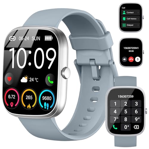 70% DESCUENTO Reloj Inteligente Hombre Mujer, 1.91» Smartwatch con Llamadas Bluetooth, 110+ Modo Deportivos Pulsera Actividad con Pulsómetro/Monitor de Sueño/Podómetro,Impermeable IP71 Smart Watch para Android/iOS