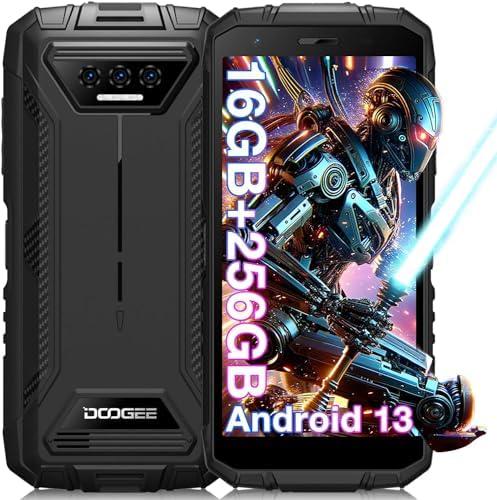 28% DESCUENTO DOOGEE S41 MAX Movil Resistente 16GB+256GB /1TB, Android 13 Teléfono Irrompible, 5.5″ HD+ Movil Antigolpes, 6300mAh Batería, Cámara 13MP, Face ID/NFC/GPS/OTG/Dual SIM 4G/IP68/69K Movil Todoterreno