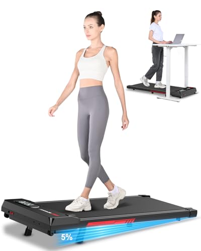 30% DESCUENTO HomeFitnessCode Cinta de Correr Eléctrica 3 en 1 Plegable Inclinación 5%, 8 km/h Walking Pad, Caminadora 2.5 HP, Superficie Ancha de 40 cm, Control Remoto, Pantalla LCD, Capacidad 130 kg (Negro)