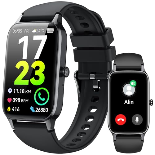 81% DESCUENTO Reloj Inteligente Hombre Mujer con Llamadas, 1.57″ HD Smartwatch con 112+ Modos Deportivo Pulsera Actividad, Podómetro/Pulsómetro/SpO2/Monitor de Sueño, IP68 Impermeable Smart Watch para Android iOS