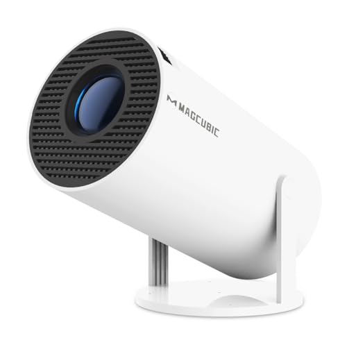 22% DESCUENTO Proyector Portátil con Android 11, Mini Proyector 4k 1080P Full HD Soporte 200ANSI 8000L, Videoproyector WiFi 5G BT 5.0, Cine Proyector 180 ° Se Puede Girar para TV Stick (Blanco Android)