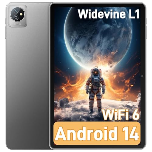 Blackview Tablet 10 Pulgadas Android 14, Tab70 WiFi, 8GB+64GB/2TB, WiFi 6, 6580mAh Android Tablet, BT5.0, Dual Cámara/Type C/Google GMS 2.0GHz Quad Core IPS HD+ PC Tablet