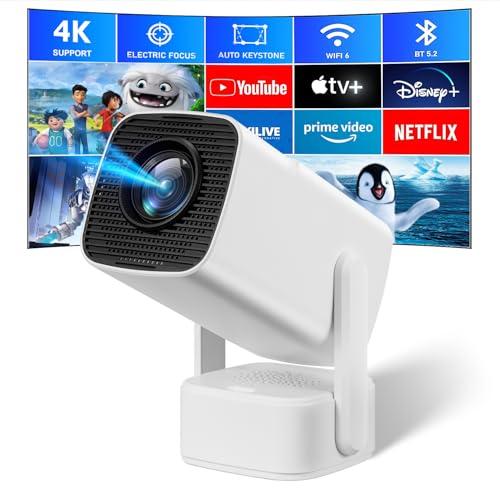 46% DESCUENTO Mini Proyector Portatil,SEPYMP Android Proyector 4K,Home Cinema Altavoces de 5W,1080P FHD,compatibile con iOS/Android/PC/,Netflix Preinstalado
