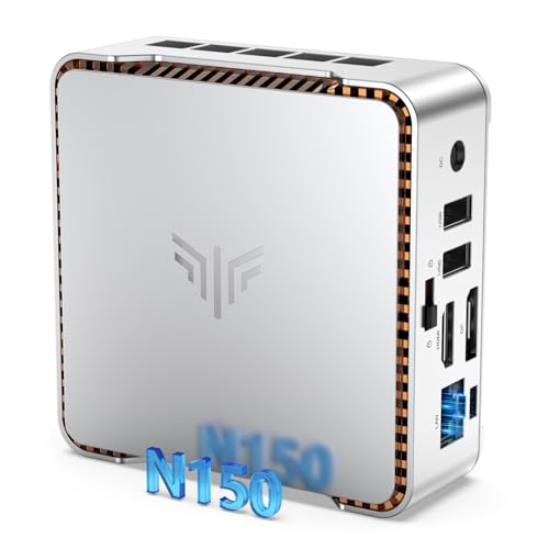 NiPoGi E2 Mini PC W 11 Pro,Ιntel Twin Lake N150 (Defeat Ν95/N100, 6W Solo),16GB DDR4 512GB M.2 SSD,Mini Ordenadore 4K@60Hz Dual Display,HDMI 2.0, DP, WiFi, BT, Mini Computadora para Negocios/Escuela