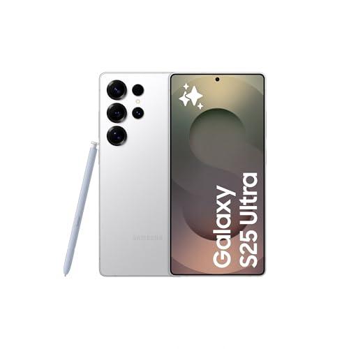 Samsung Galaxy S25 Ultra 1TB Teléfono Móvil con IA, Galaxy AI, 12GB RAM, Cámara 200MP, Dual SIM, IP68, Garantía del Fabricante 3 Años + 1 Año Extra, Titanio Plata (Versión Española)