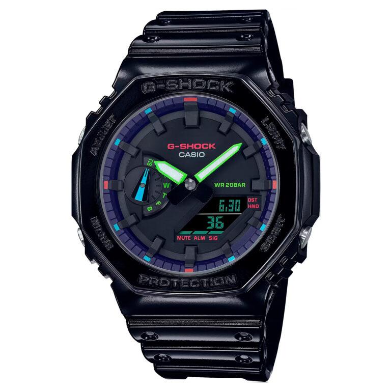 Casio Reloj Hombre Analogico/digital Cuarzo con Correa de Resina GA-2100RGB-1 | Miravia