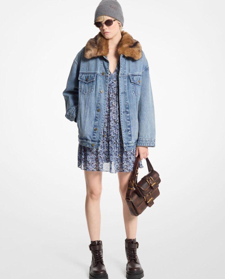 Cazadora vaquera de mujer Oversize con cuello de pelo · Michael Michael Kors · El Corte Inglés