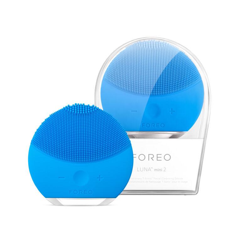 FOREO LUNA™ mini 2 Cepillo limpiador facial | Accesorio de viaje | Masajeador facial eléctrico | Skin care para todo tipo de pieles | Limpiador facial eléctrico de silicona | Miravia