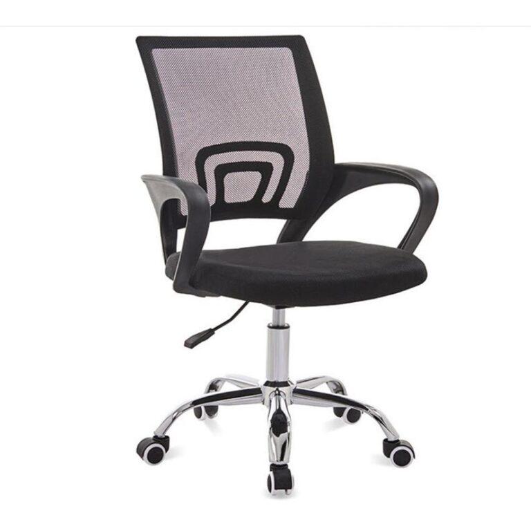 Silla de Oficina con Soporte Lumbar Giratoria Escritorio Sillon Ruedas Despacho casa salon habitacion ergonómica Gaming, escritorio, silla nordico tulipu NEGRO GRIS | Miravia