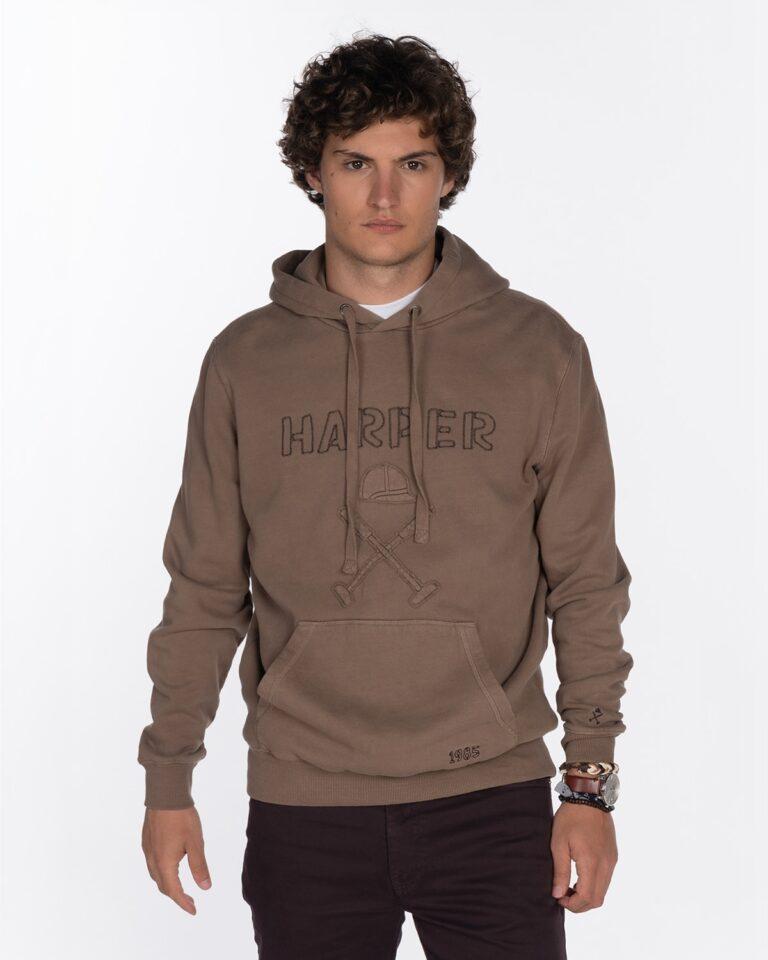 Sudadera de hombre con capucha con dibujo frontal · Harper & Neyer · El Corte Inglés