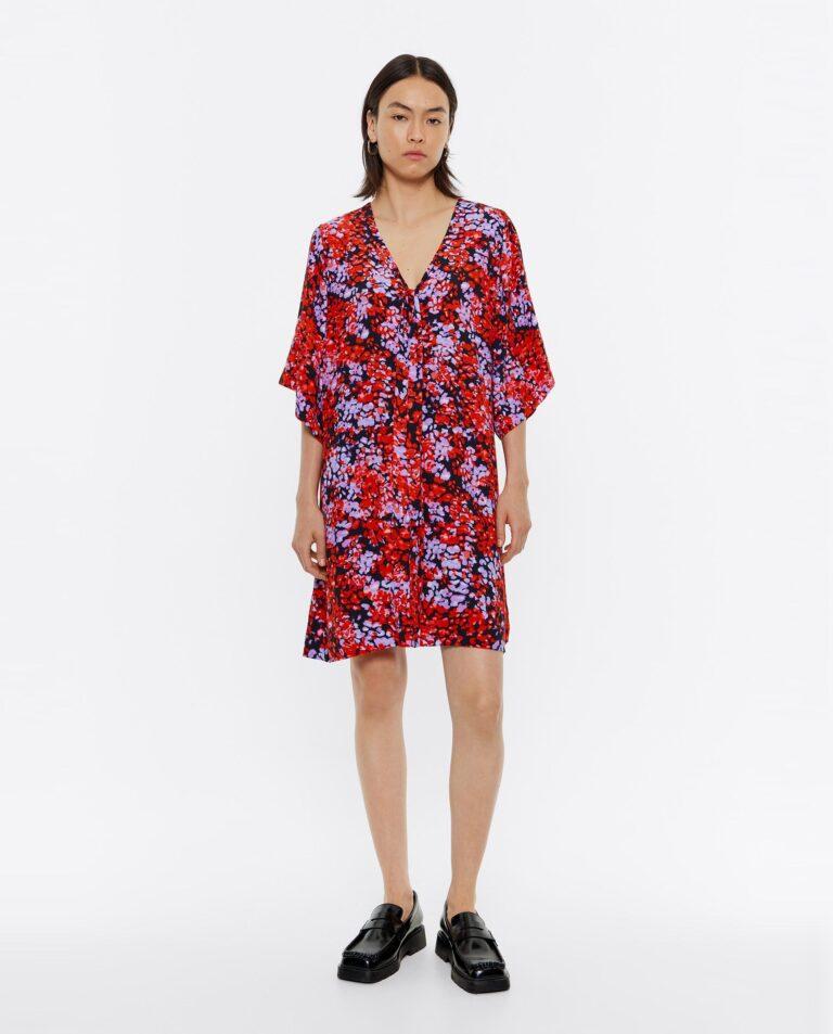 Vestido corto de manga corta estampado · Bimba y Lola · El Corte Inglés