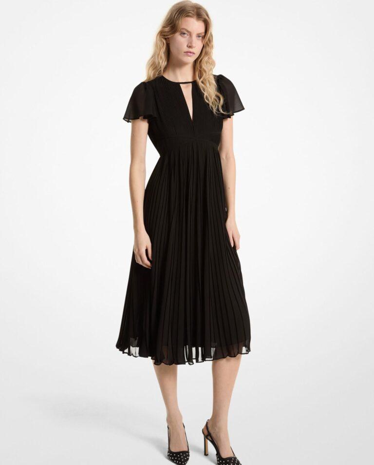 Vestido midi georgette de manga corta · Michael Michael Kors · El Corte Inglés