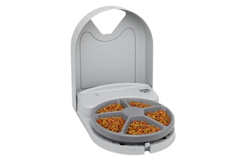 OFERTÓN SUPREMO 66% DESCUENTO PetSafe Comedero Automático de 5 Comidas para Perros y Gatos, Dispensaror de Comida para Perros o Gatos, con Reloj Digital