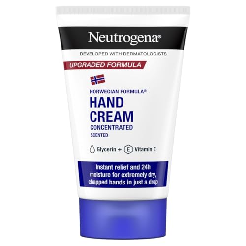 71% DESCUENTO Neutrogena Crema de Manos Concentrada con Perfume (50 ml), crema de manos reparadora para pieles sensibles, crema para manos agrietadas y secas con glicerina y vitamina E