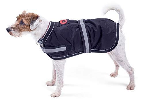35% DESCUENTO Petface Abrigo para Perros Supersuave, Impermeable, Color Negro