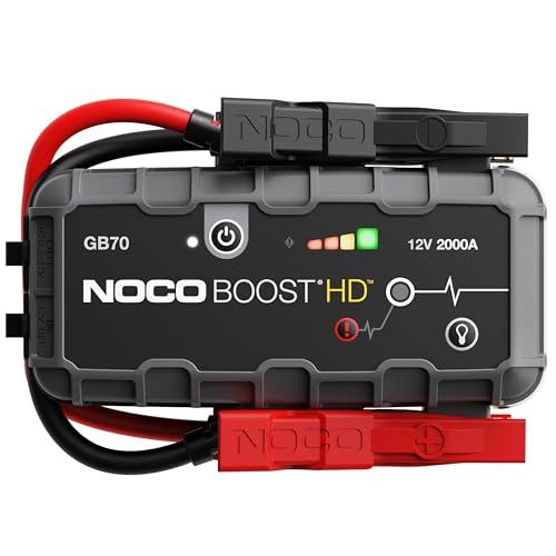 37% DESCUENTO NOCO Boost GB70: Arrancador de Batería de Litio de 2000A UltraSafe – Antichispas y Protección contra Polaridad Inversa – Power Bank USB y Linterna LED – para Motores de Gasolina 8,0L y Diésel 6,0L
