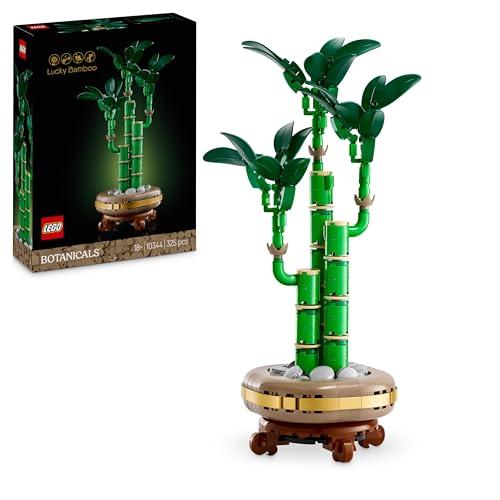 LEGO Botanical Bambú de la Suerte Planta Artificial de Interior, Decoración del Hogar, Maqueta para Construir para Adultos, Regalo Romántico de San Valentín para Mujeres, Esposas y Pareja 10344