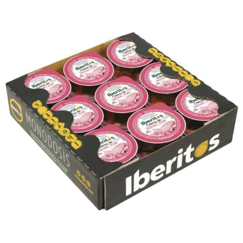 BUENA OFERTA 24% DESCUENTO Iberitos Crema Untable de Jamón de York Ideal para Untar Tostadas, Pan y Crackers Ingredientes Selectos Sin Gluten Producto Fabricado en España 18 Monodosis de 23 Gramos
