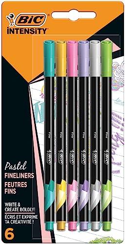 DESCUENTAZO 40% DESCUENTO BIC Intensity Pack de 6 rotuladores de punta fina, color Pastel