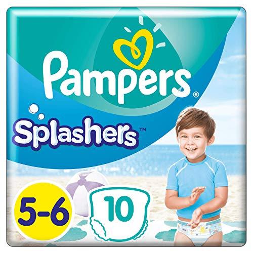 OFERTÓN SUPREMO 66% DESCUENTO Pampers Splashers Pañales de baño desechables, talla 5 6, 4 x 40 bragas