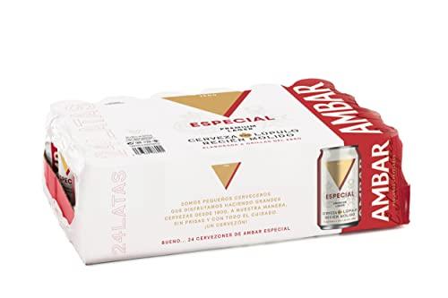 27% DESCUENTO Ambar Especial Pack 24 latas x 33 cl 5.2 % Volumen de Alcohol