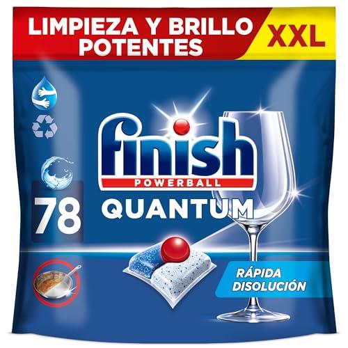 22% DESCUENTO Finish Powerball Quantum Limpieza y Brillo Potentes, Pastillas para lavavajillas, El embalaje puede variar, 78 pastillas