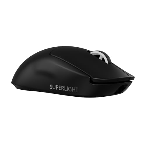 42% DESCUENTO Logitech G PRO X SUPERLIGHT 2 LIGHTSPEED Ratón inalámbrico Gaming, 8K, ligero, 60g, interruptores híbridos LIGHTFORCE, sensor HERO 2, 888 IPS, 44K DPI, 5 botones programables, USB C, PC/Mac Negro