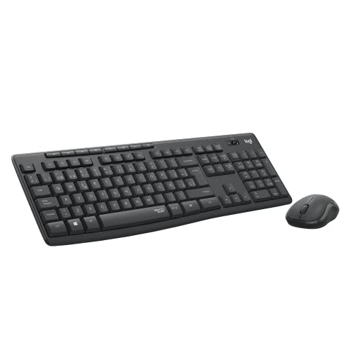 68% DESCUENTO Logitech MK295 Silent Combinación de Teclado y Ratón Inalámbricos con SilentTouch, Seguimiento Óptico, Tecnología Inalámbrica sin Demoras, 90% Menos de Ruido, QWERTY Español, Negro