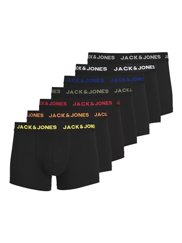50% DESCUENTO Jack & Jones Trunks 7 Pack Trunks Black l Black L