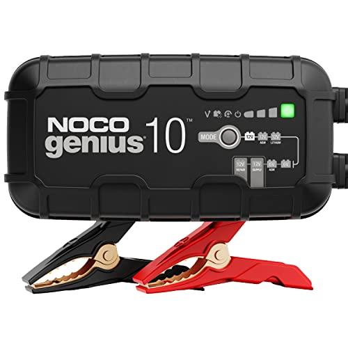34% DESCUENTO NOCO GENIUS10: Cargador de Batería 10A, 6V y 12V, Mantenedor y Desulfatador para Baterías de Plomo Ácido y Litio de Coche y Moto