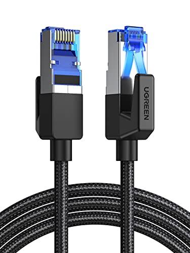 UGREEN Cable de Red Ethernet Cat 8 Lan 40Gbps 2000MHz Trenzado con Conector RJ45, Compatible con Steam Deck PS5 PS4 Xbox X/S PC TV Box Router Servidor NAS, 2 Metros