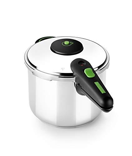 DESCUENTAZO 40% DESCUENTO MONIX Presto Olla a presión 6L, de acero inoxidable 18/10, apta para todo tipo de cocinas incluso inducción